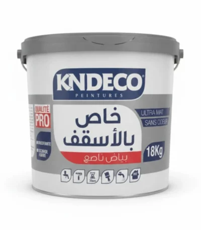 صباغة أسقف ناصعة البياض KNDECO Special Plafond مات بدون رائحة 18 كلغ